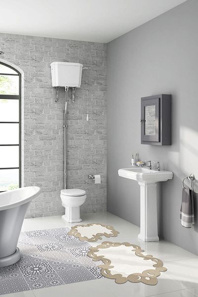 Dekoreko Special Cut Double Bathroom Set Alison Beige