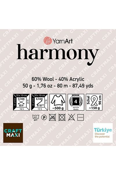 Yarnart Harmony Marbled Χέρι Πλεκτό Νήμα Marbled - A9