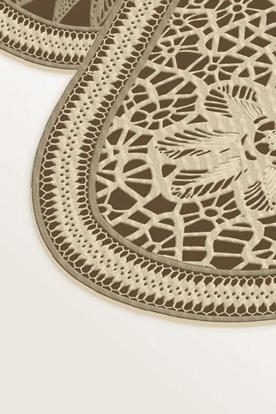 EXCLUSIVE Saray Figürlü Dijital Halı Amelia Krem