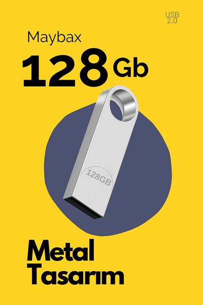 Maybax ذاكرة فلاش معدنية 128 جيجابايت - USB، منتج تكنولوجي، جهاز سفر للبيانات