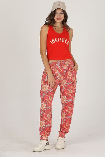 Jenny Daphne Lady Jenny Daphne - Comfortable Wear T-shirt and Baggy Set
