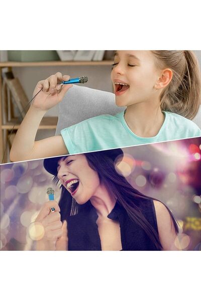 KdrElektronik Taşınabilir Karaoke Mini Mikrofon Akıllı Telefon Dizüstü Pc Için Masaüstü Mikrofon