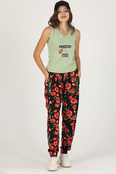 Jenny Daphne Lady Jenny Daphne - Comfortable Wear T-Shirt and Baggy Suit