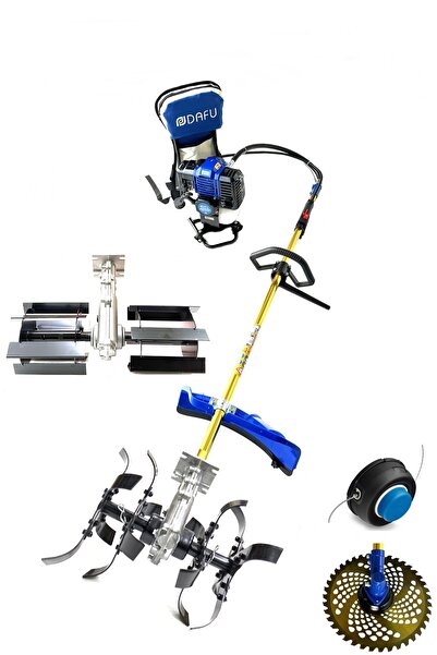 Genel Markalar Royal Dafu Turbo Motorlu Sırt Tırpan Ot Biçme Seti Çift Toprak...