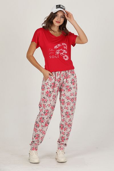 Jenny Daphne Lady Jenny Daphne - Comfortable Wear T-Shirt and Baggy Suit