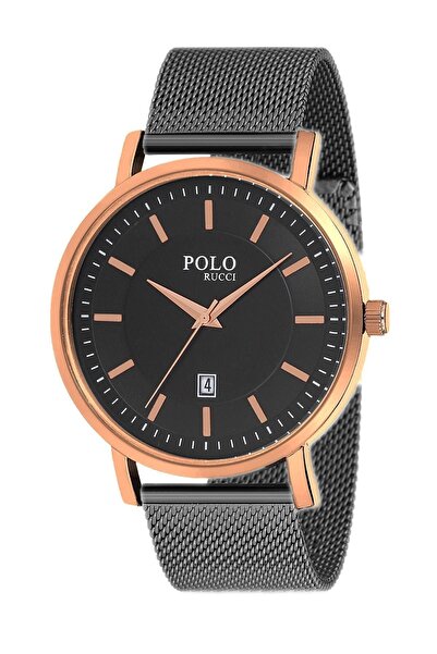 POLO Rucci Erkek Siyah Takvimli Hasırlı Kol Saati 18408