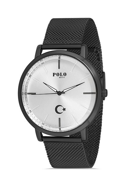 POLO Rucci 14526 Crescent and Moon Mesh Men's Wrist Watch