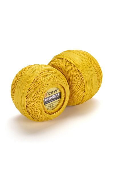 Yarnart Canarias - Mercerized Lace Νήμα Σκούρο Κίτρινο-6347