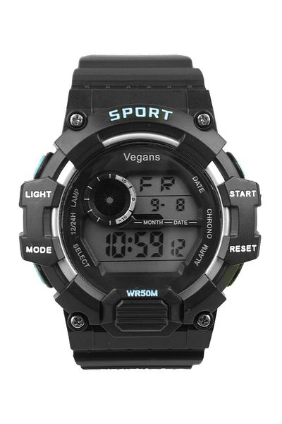 Vegans 391 Digital Men's Wristwatch