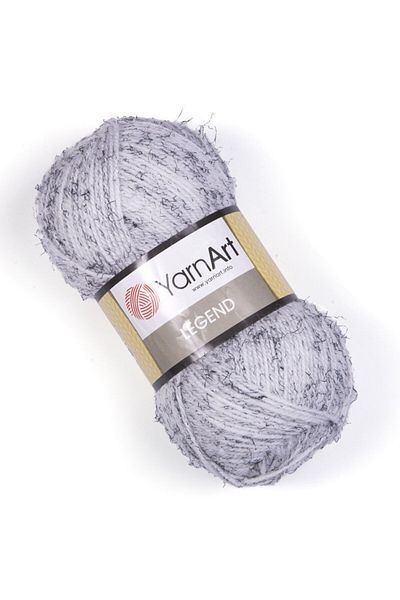 Yarnart Legend - Fire de tricotat manual topit alb topit-8821