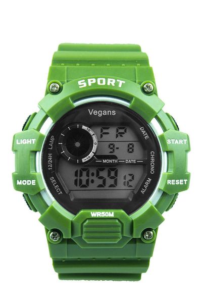 Vegans 391 Digital Men's Wristwatch