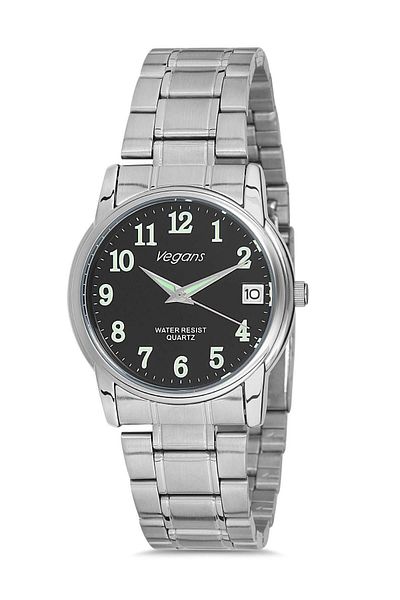 Vegans Women's Calendar Steel Cord Wristwatch