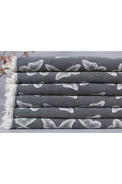Kayra Export Black Double Pike - 200x240 Cm, 100% Cotton