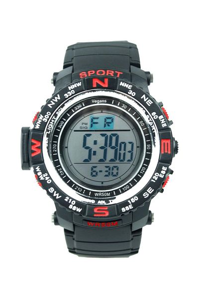 Vegans 389 Digital Men's Wristwatch