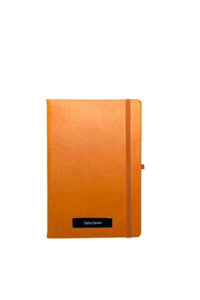 Kerem ofis Notebook Termo Deri 15x21 Kenar Boyalı Çizgili Lastikli Defter - K...