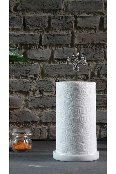 ALM HOME Marble Silver Paper Towel Holder Napkin Holder Bathroom Towel Holder Tableware Kitchen Organizer