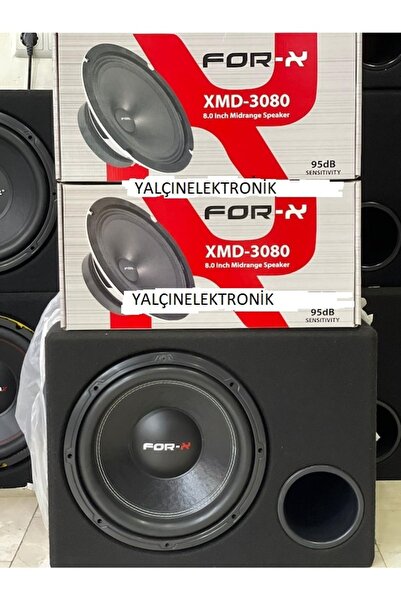 PIONER pıoneer FOR-X 1200W 300RMS BASS 2TK 4ADET 20 CM MİDRANGE