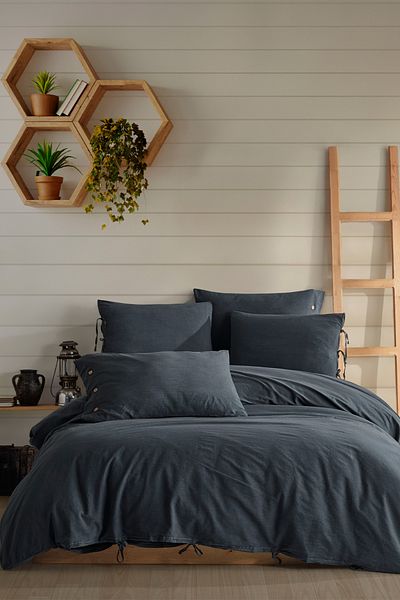 Novella Home Παπλωματοθήκη Monarch Μονή - Σετ 100% Βαμβακερό Πλυμένο