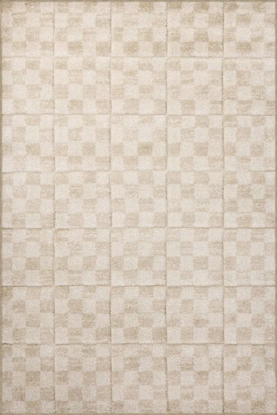 Rugs Modern Halı Covor lavabil cu bază țesută, în carouri și în cuburi, de cu...