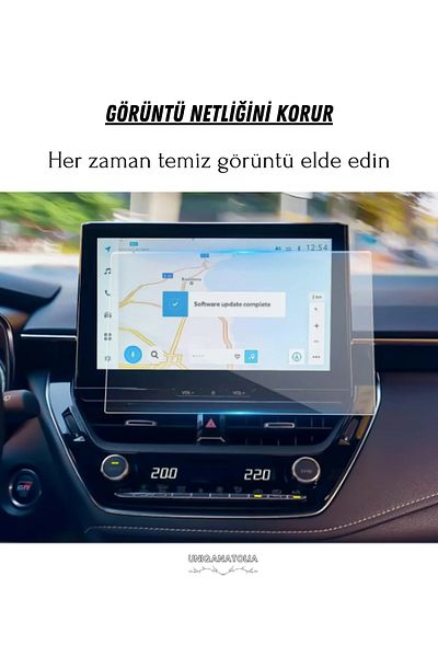 UniqAnatolia Toyota Corolla Cross 10.5 Inch Navigation Compatible Nano Screen Protector 2022 2023