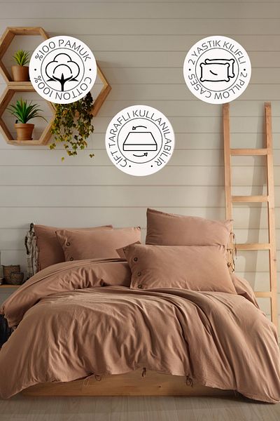 Novella Home Плик за завивка Monarch Single - 100% памук, комплект, който може да се пере