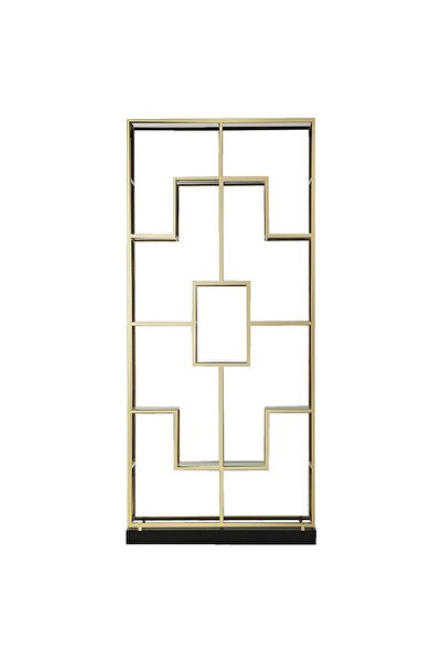 Hitit Dekorasyon Candie Gold Metal Kitaplık