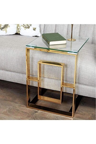 Hitit Dekorasyon Laura Gold C Sehpa