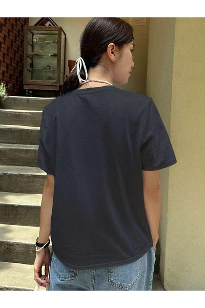 FAVORİST Cotton Oversize Short Sleeve Comfortable T-Shirt