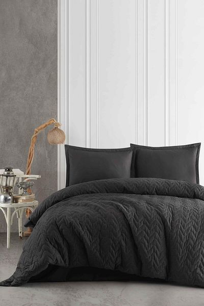 Zeynep Tekstil Ranfoce Clasy Single Four Seasons Set - ATANA V1 Antracit