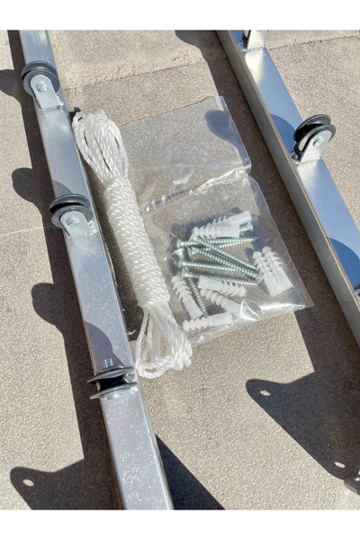 canh Balkon pencere tipi makaralı duvara monte çamaşır kurutma askısı