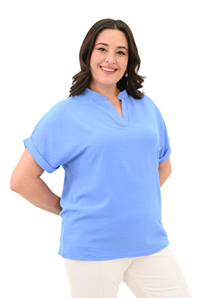 Koza Butik Bluză de damă mărime mare - mânecă dublă, model 1790-25