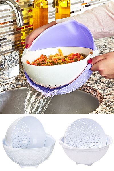 Emofom Rotating Mechanism & Swivel Strainer 2500 ml Strainer and Washing Container