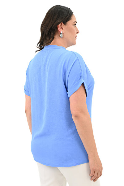 Koza Butik Bluză de damă mărime mare - mânecă dublă, model 1790-25