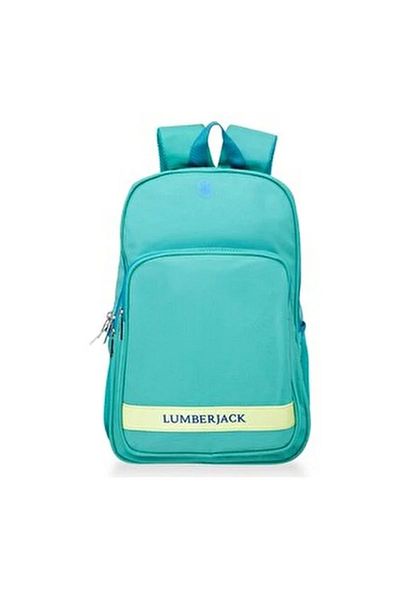lumberjack Turquoise Unisex School and Daily Backpack - Two Compartments