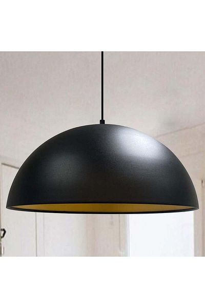 Bamyum Lipeo 50 cm Metal Pendelleuchte - Schwarze Lampe