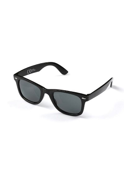 Di Caprio Bright Black Unisex Square Model Sunglasses