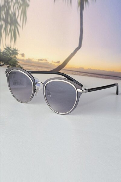 Daniel Klein Füme Gümüş Yuvarlak Oval Kadın Güneş Gözlüğü