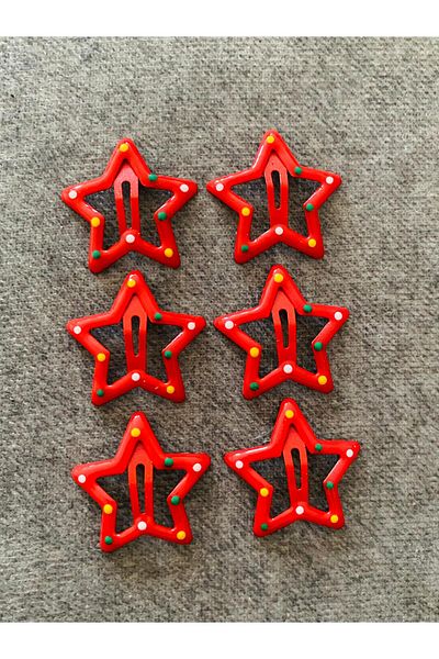 icase Star Hello City - Snap Butterfly Heart Buckle, 3x3 cm, Set of 6 9