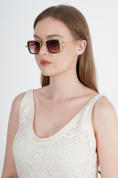 LOOKUP UV400 Protection Unisex Sunglasses - Glass and Frame Vintage Retro