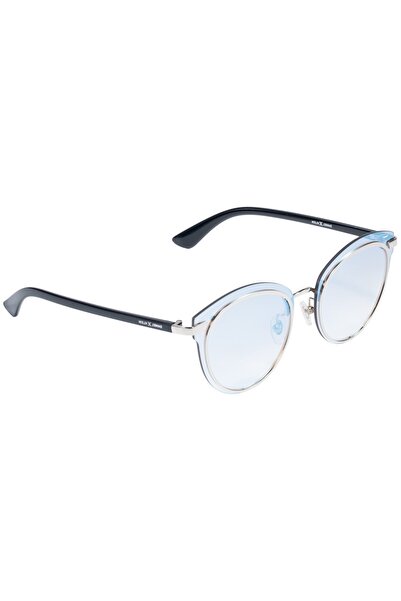 Daniel Klein Buz Mavi Gümüş Aynalı Yuvarlak Oval Kadın Güneş Gözlüğü