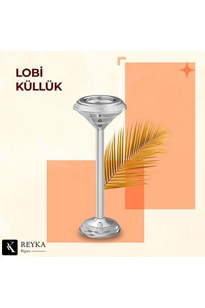 REYKA HİJYEN Stainless Steel Outdoor Lobby Ashtray