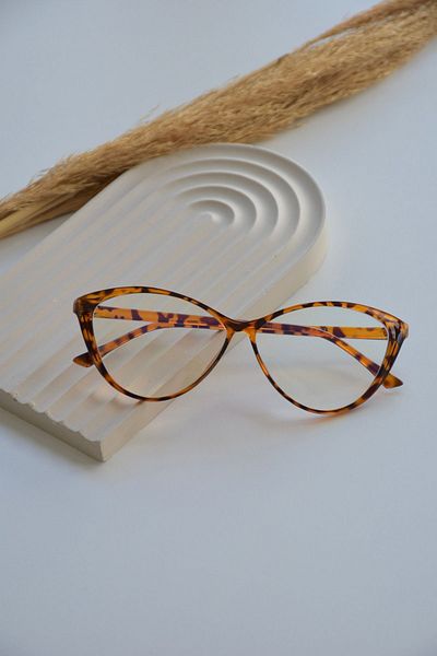 LOOKUP Blue Optical Cat Eye Glasses - Light Protected, Changeable Glasses and Anti Blue Light Glasses