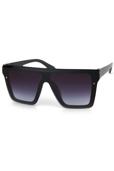 Di Caprio Black Gradient Whole Large Glass Women's Sunglasses