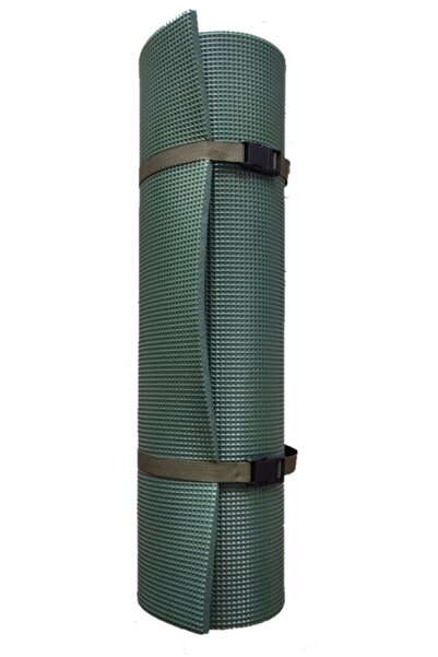 LIGHTINGHM Kamp Spor Pilates Kamp Askeri Mat Minderi Haki 1,0 Cm 180 Cm Uzunluk