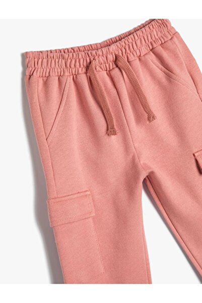 Koton Kız Bebek Basic Kargo Jogger Eşofman Altı Cepli Beli Lastikli (AW 23)