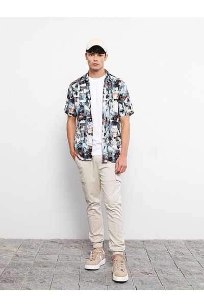 LC Waikiki Ανδρικό παντελόνι Jogger LCW Casual Slim Fit Gabardine