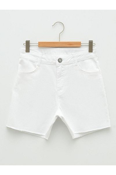LC Waikiki Γυναικείο παιδικό σορτς LCW Kids Basic Gabardine