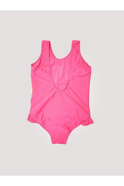LC Waikiki LCW Παιδικό ελαστικό ύφασμα εμπριμέ μαγιό για κορίτσια