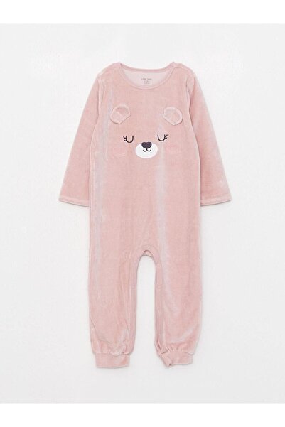 LC Waikiki Lcw Baby Crew Neck Long Sleeve Printed Baby Girl Romper (W2)