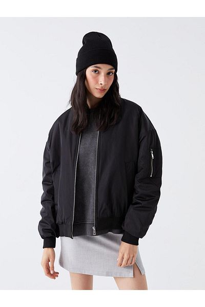 LC Waikiki LCW Vision College Collar Straight Long Sleeve Women's Puffer Jacket